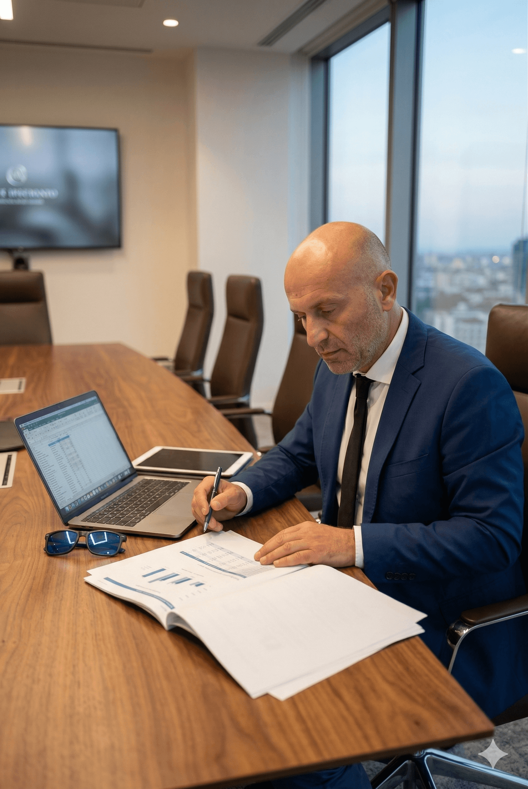 Michele Lo Presti in fase di consulenza